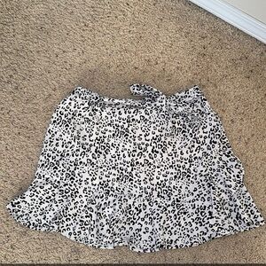 Altar'd State Black and White Mini Skirt